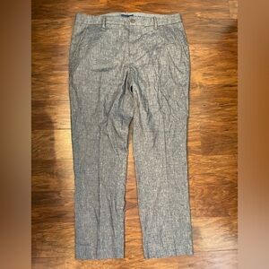 Fairlane Linen Blend Straight Leg Pants Size 36x30